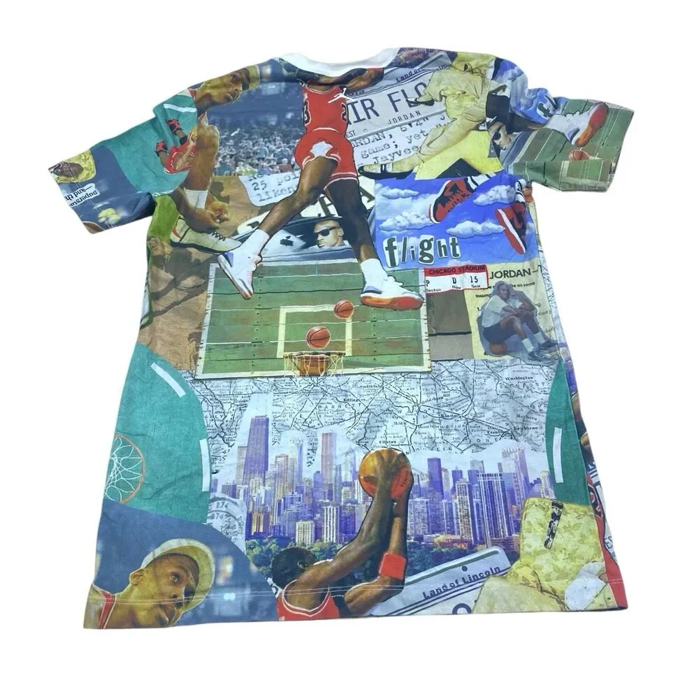 Nike Air Jordan Flight Essentials Iconic Moments Graphic T-Shirt Men’s SMALL Tee